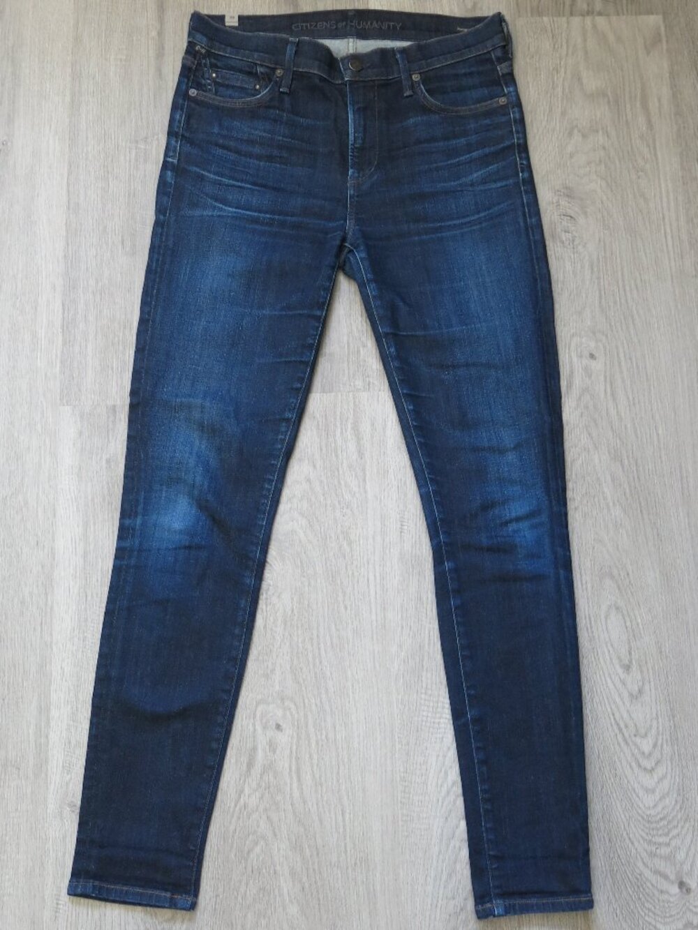 Citizens of Humanity Rocket High Rise Skinny Leg Distressed Denim Jeans Size 29